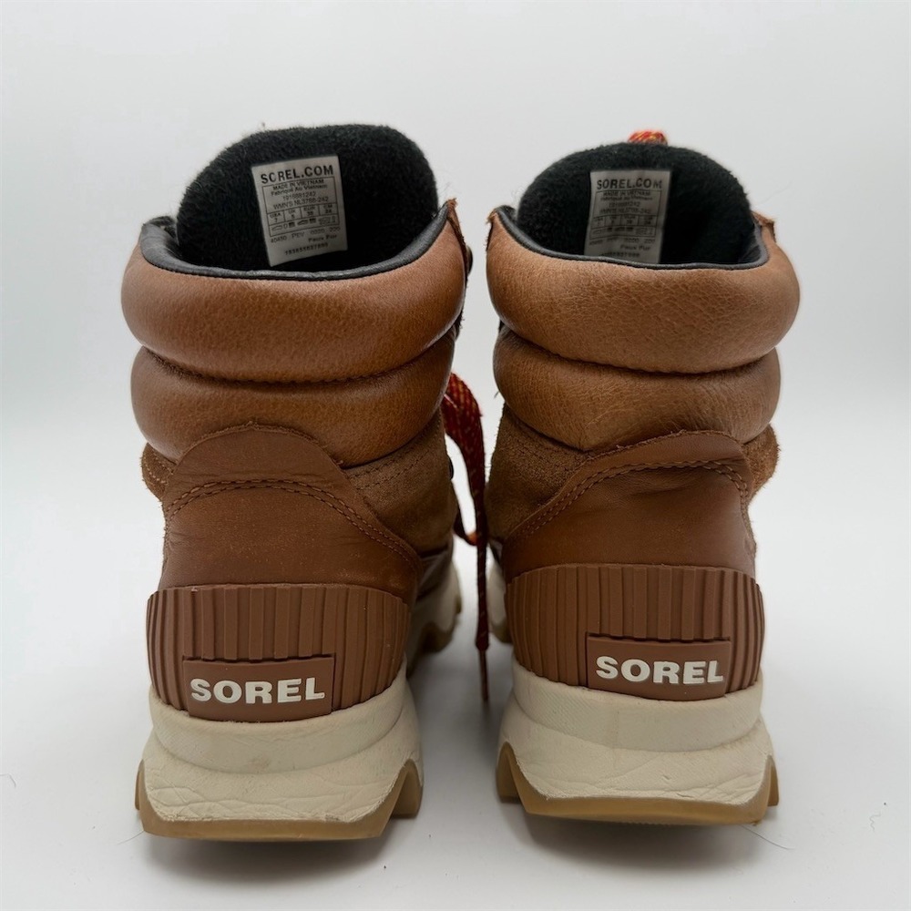 Sorel Womens Brown Suede/Leather Lace Up Snow Hiking Ankle Boots Lug Sole size 7 - Picture 5 of 8